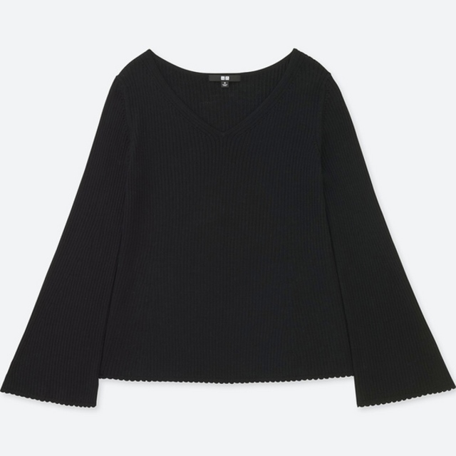 メリノブレンドベルスリーブセーター（長袖）