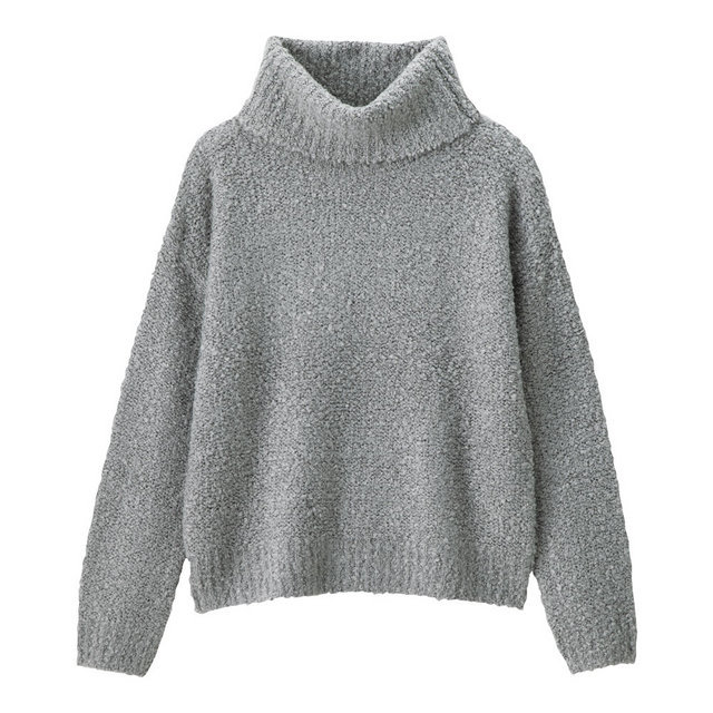 ブークレタートルネックセーター（長袖）