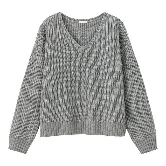 ラメVネックセーター（長袖）