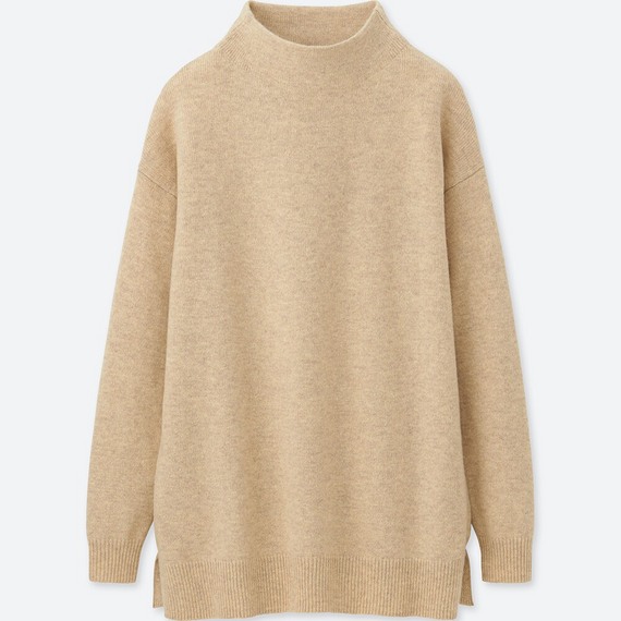 ラムブレンドモックネックチュニック