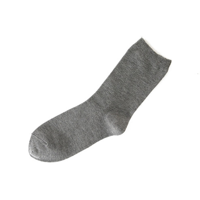 コットンブレンド無地ソックス