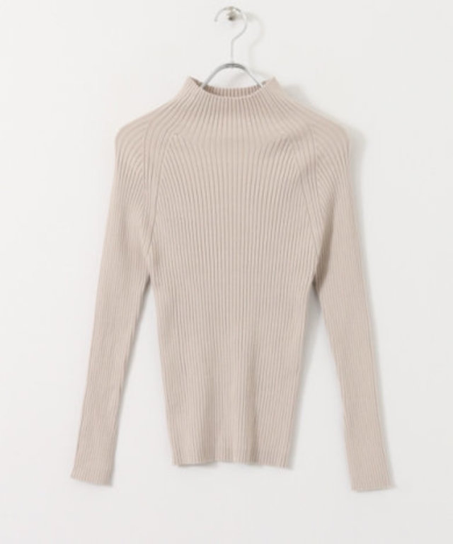 ソデスリットハイネックセーター