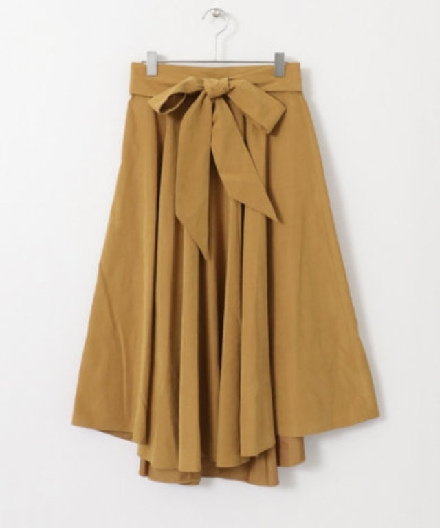フレアミディボリュームスカート