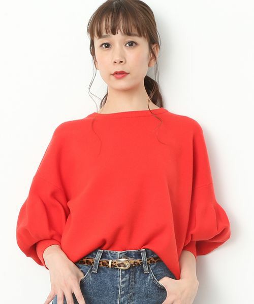 バルーンスリーブプルオーバー
