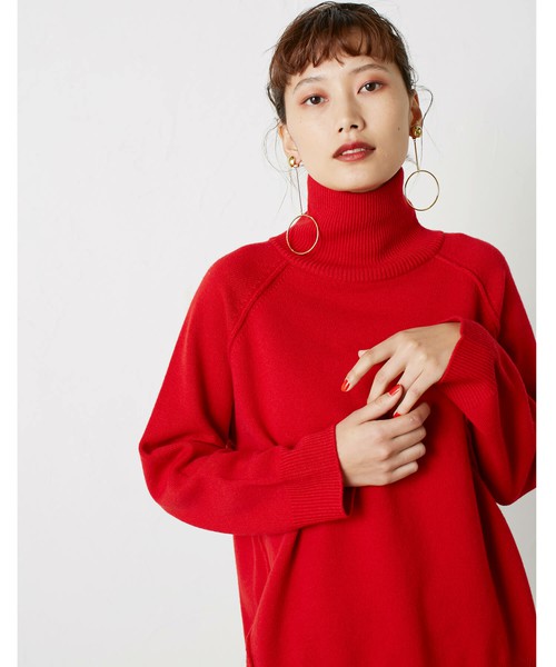 Trinity turtle knit tops