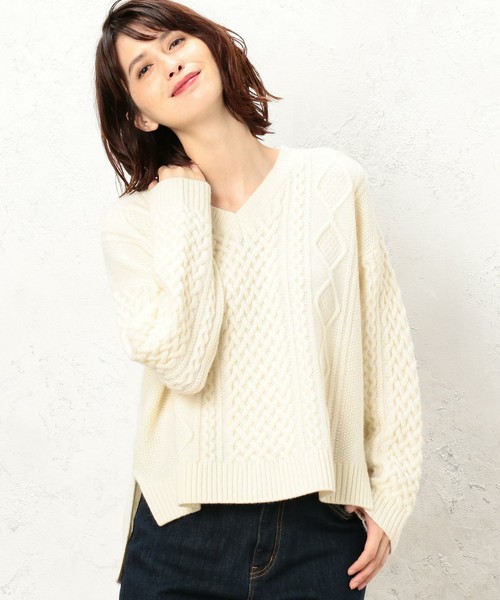 ハミルトン アラン ワイド Vネック ニット