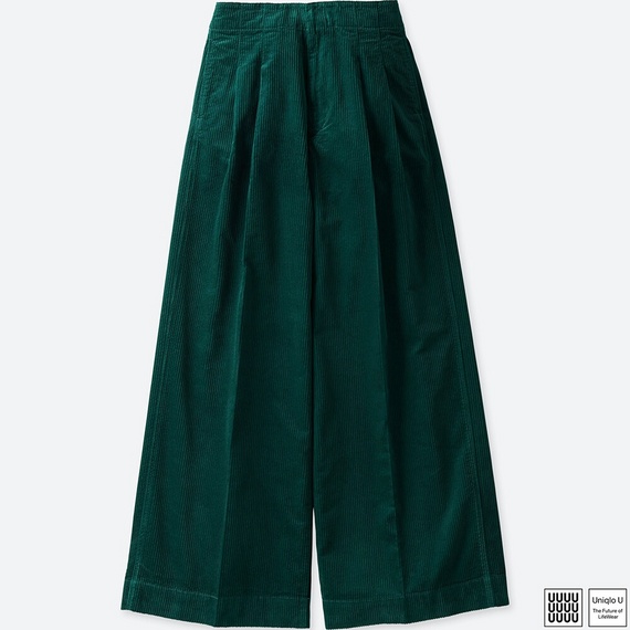 コーデュロイワイドパンツ