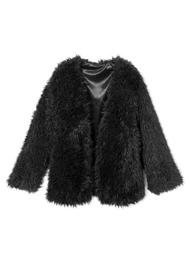 ボアノーカラーカーディガン