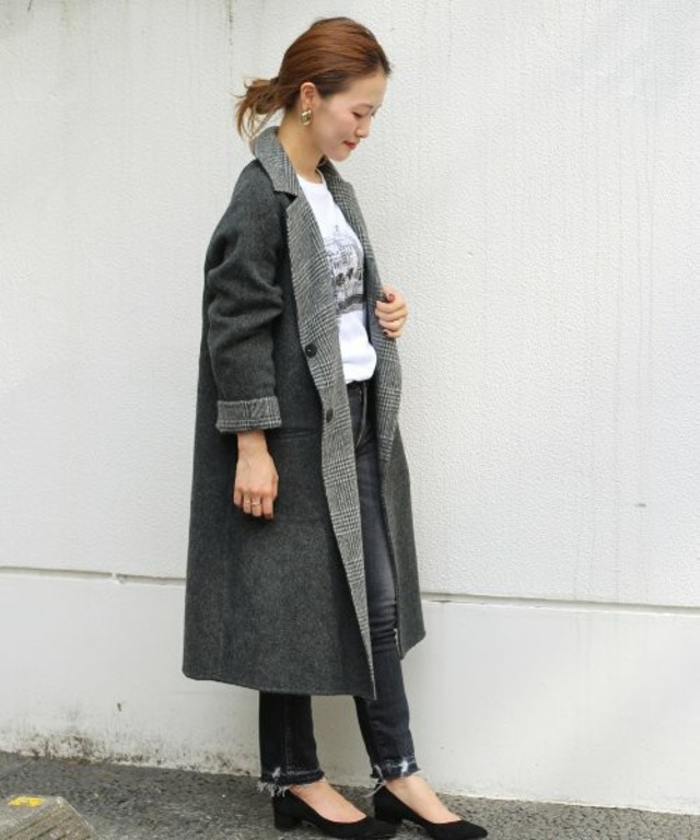 エアリーウール リバーシブルコート