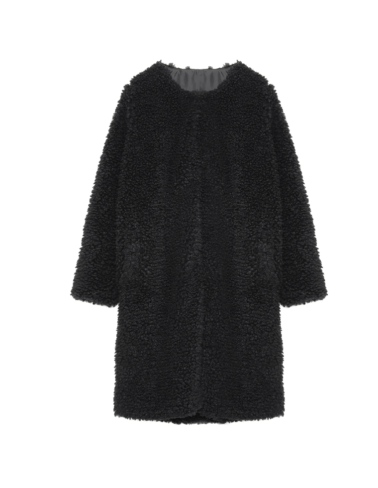 プードルファーミドル丈コート