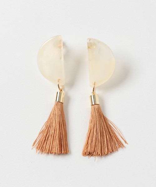【WEB限定】半月タッセルイヤリング
