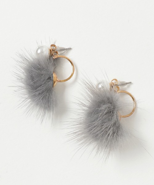 BBER/パールファー2Wayバックキャッチピアス