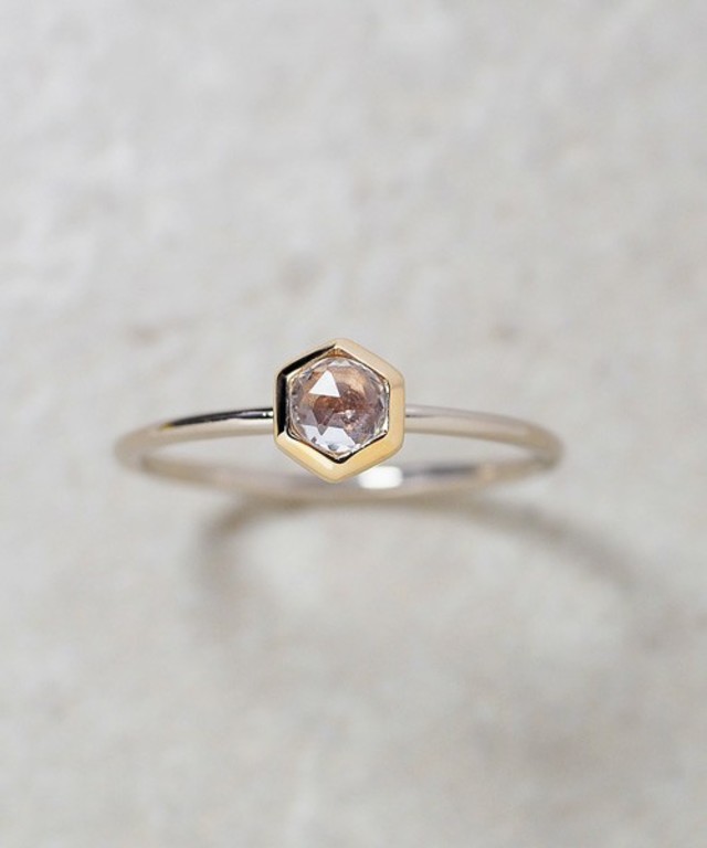 K10コンビ天然石リング