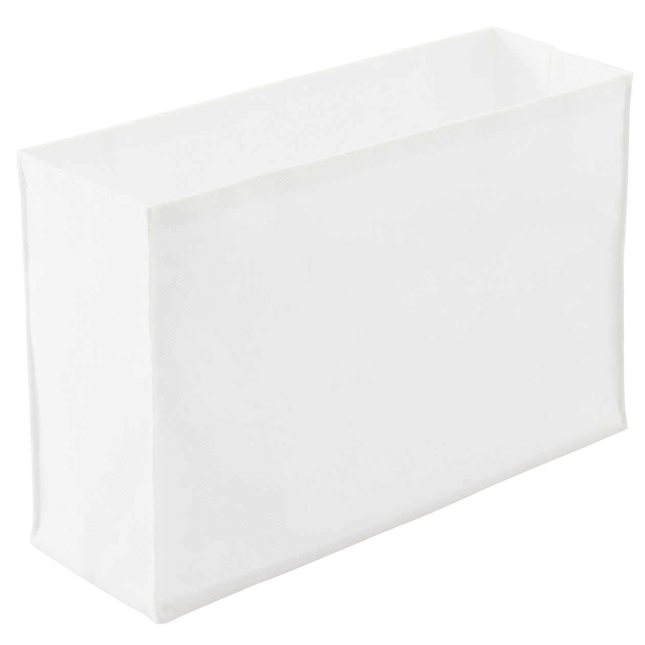 高さが変えられる不織布仕切ケース・小・２枚入り　約幅１１×奥行３２．５×高さ２１ｃｍ