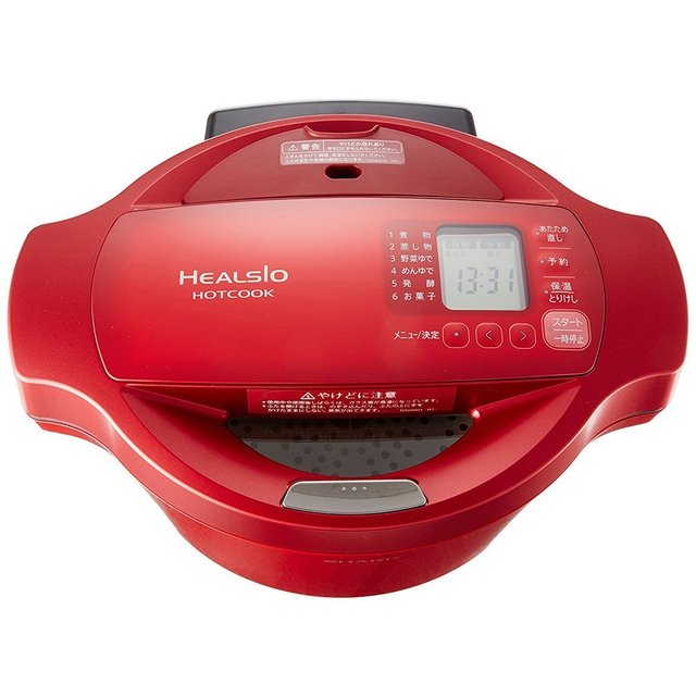 ヘルシオ(HEALSIO) ホットクック 水なし自動調理鍋 1.6L レッド KN-HT99A-R