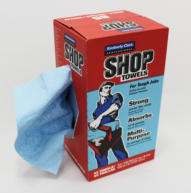 ショップタオル ブルー