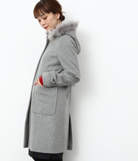 WOOL100%ジップコート