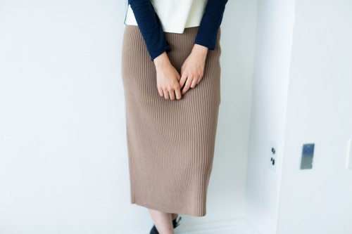 ロングニットスカート