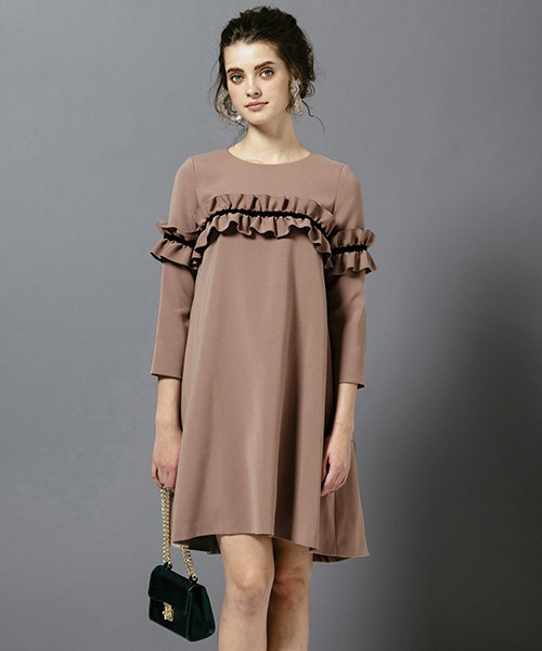 フリルAラインワンピース