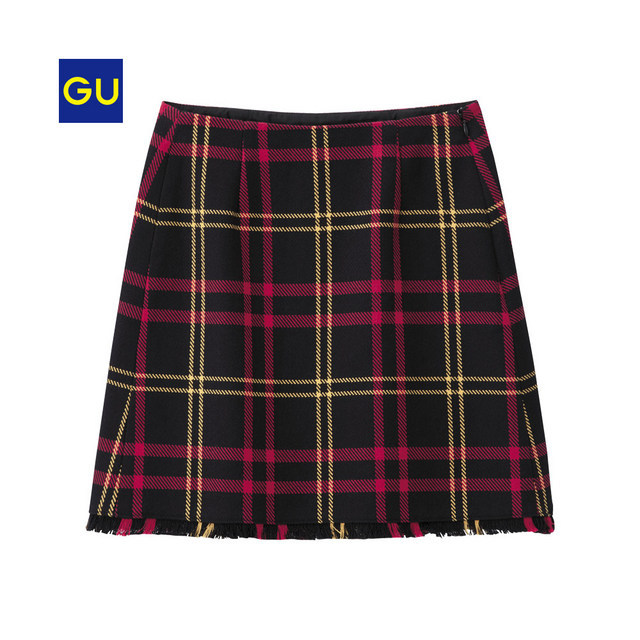 チェックミニスカート