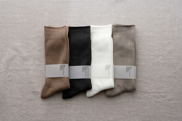 コンパクトヤーン　シンプルリブソックス