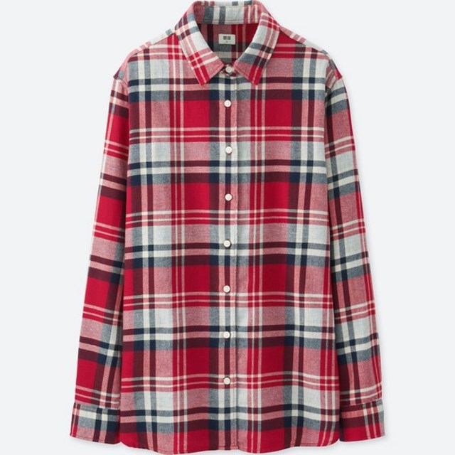 フランネルチェックシャツ（長袖）