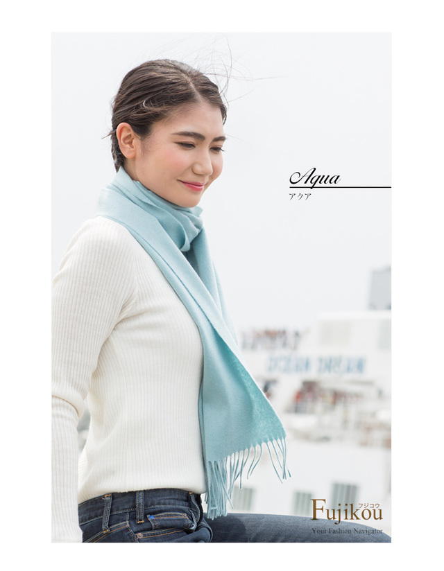 カシミヤ 100％ マフラー