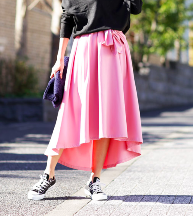 アシンメトリーフィッシュテールスカート