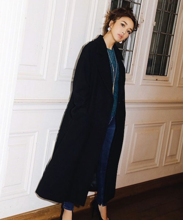 ロングチェスターウールコート