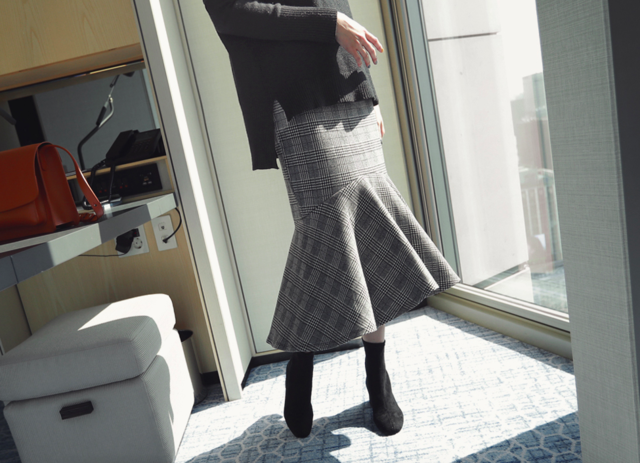 ウエストゴムマーメイドスカート