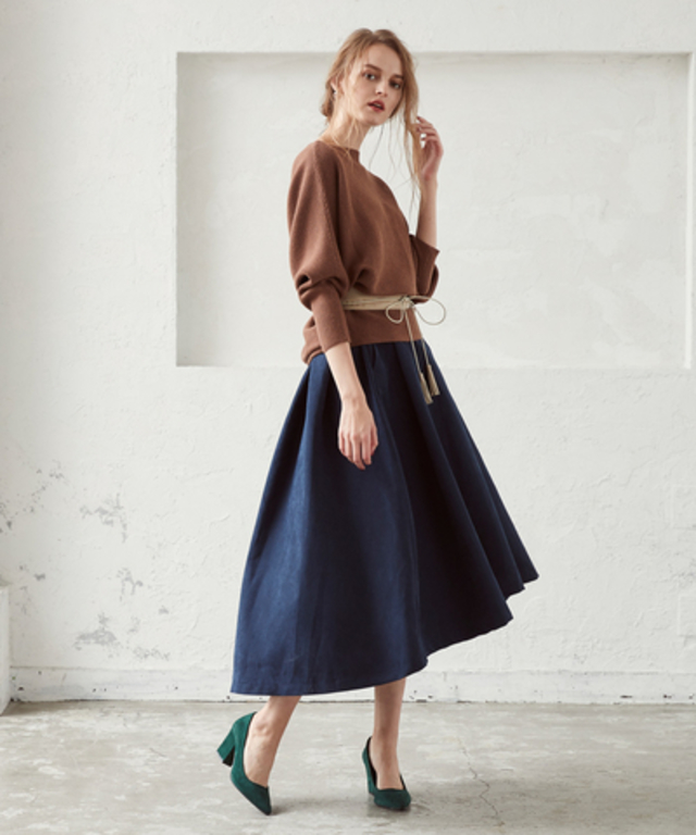 ピーチスキンタックスカート