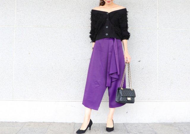 ラップスカート風パンツ