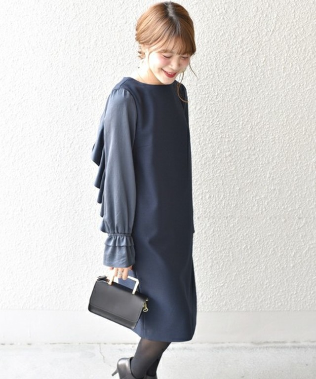 Khaju ラッフルスリーブワンピース