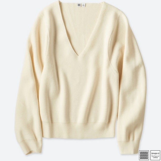 メリノブレンドＶネックセーター