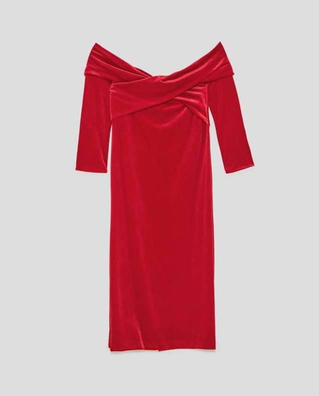 ベルベットチューブワンピース