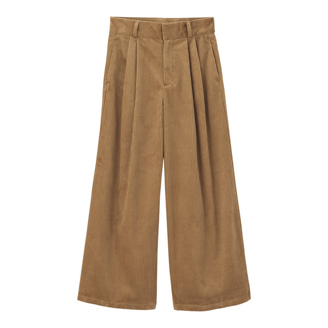コーデュロイワイドパンツ