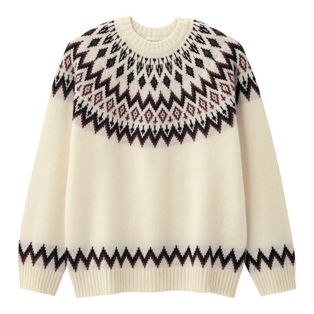 ノルディッククルーネックセーター