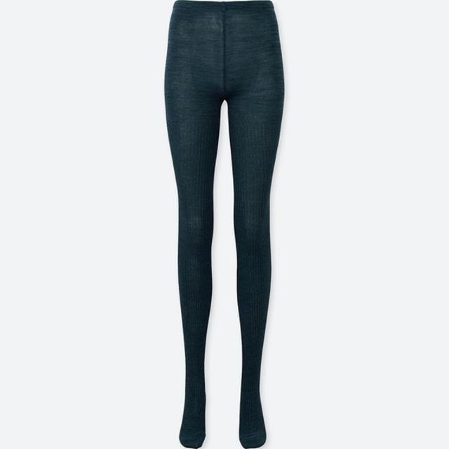 ヒートテックニットタイツ（メランジ）