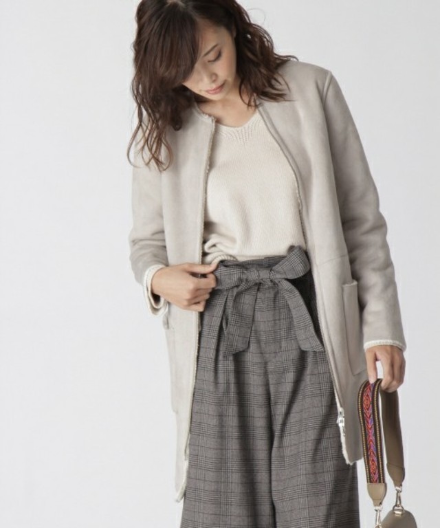 フェイクムートンリバーシブルコート