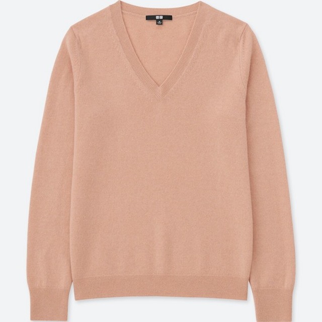 カシミヤVネックセーター