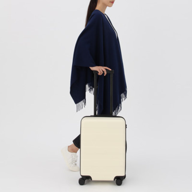 キャリーバーの高さを自由に調節できるストッパー付きハードキャリー　アイボリー・３５Ｌ（ネット限定）