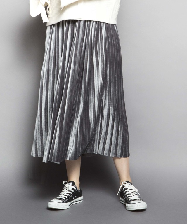 ベロアプリーツスカート