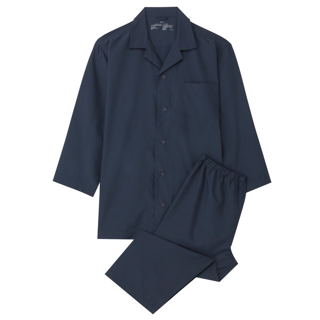 軽くて乾きやすいトラベルパジャマ　男女兼用ＸＳ～Ｓ・ネイビー