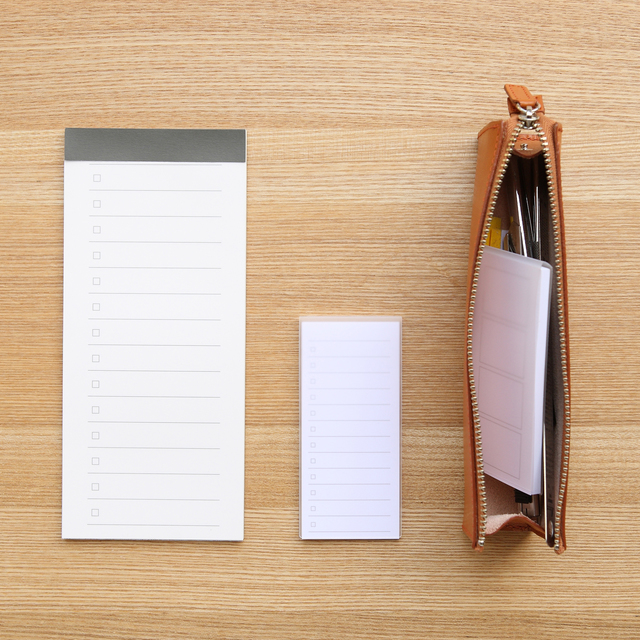 短冊型メモ　チェックリスト　４０枚・１４行・約８２×１８５ｍｍ