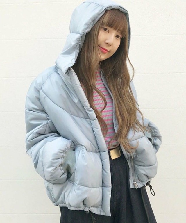 カスタネ　ルーズボリューム中綿ブルゾン