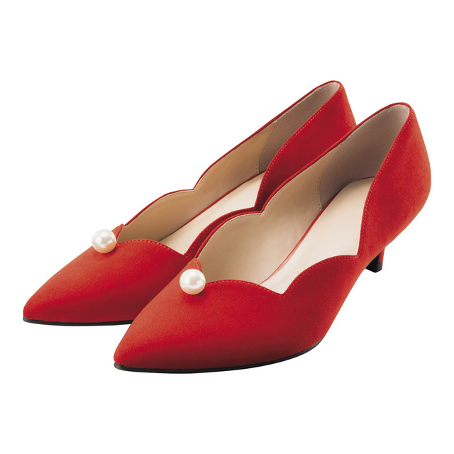 パールスカラップパンプス