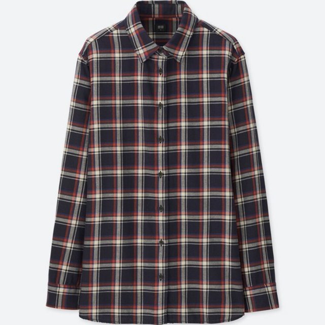 フランネルチェックシャツ（長袖）