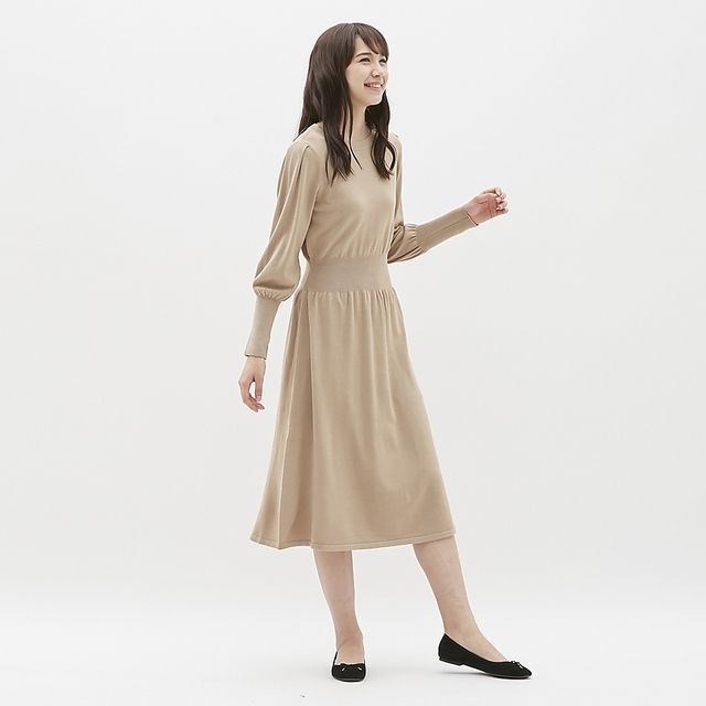 パフスリーブワンピース（長袖）FM