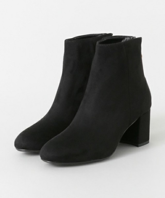 バックファスナーショートブーツ