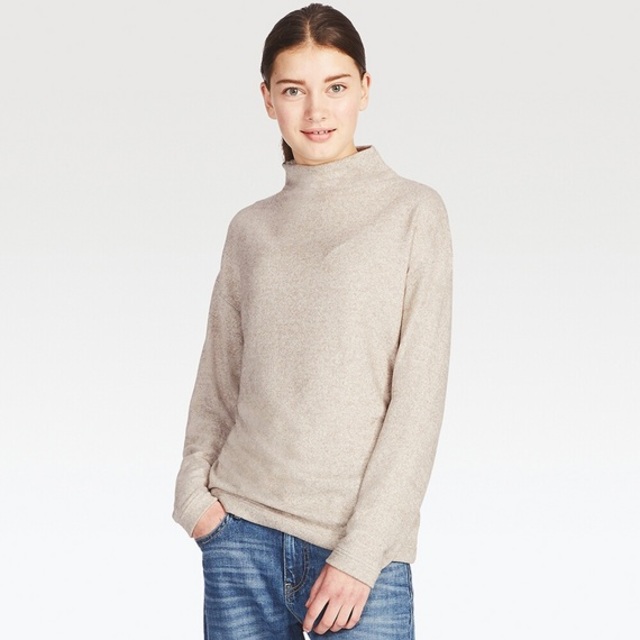 ソフトニットフリースハイネックT（長袖）